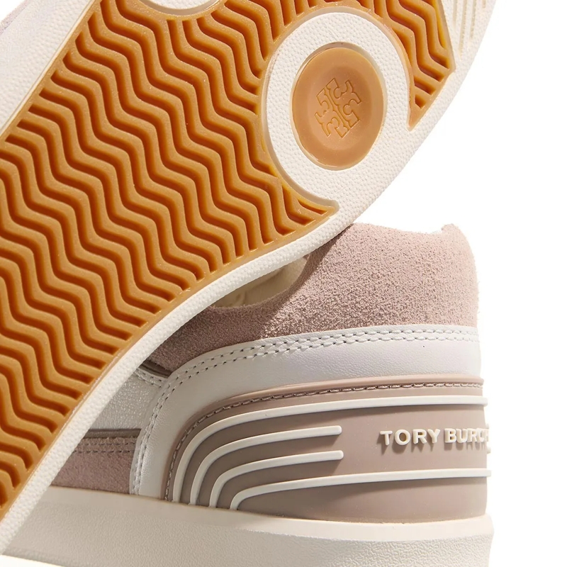 Tory Burch Sneaker basse Clover Court New Ivory/Cerbiatto/Cerbia(Image 3)