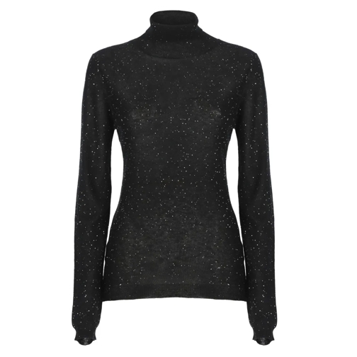 Fabiana Filippi Black Hign Neck Sweater Black Rollkragenpullover