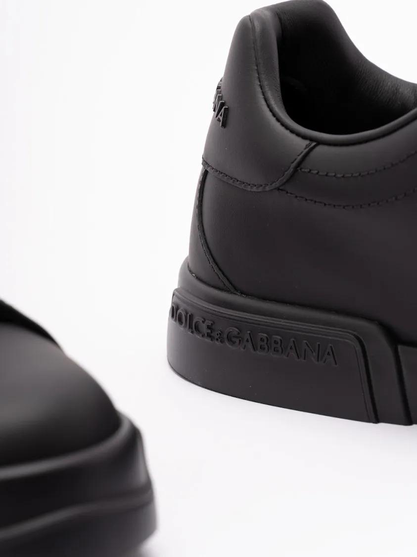 Thumbnail - Dolce&Gabbana Low-Top Sneaker - `Portofino` Low-Top Sneakers - Gr. 40 (EU) - in Schwarz - für Damen