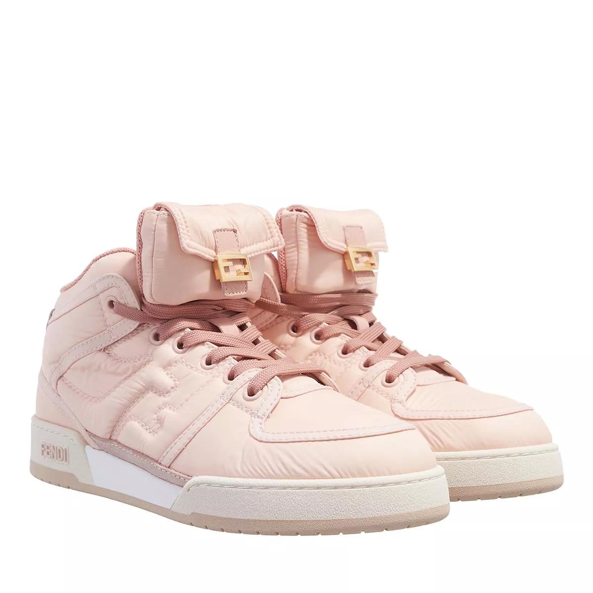 Fendi Baguette Logo Sneakers Rose | högsko sneaker