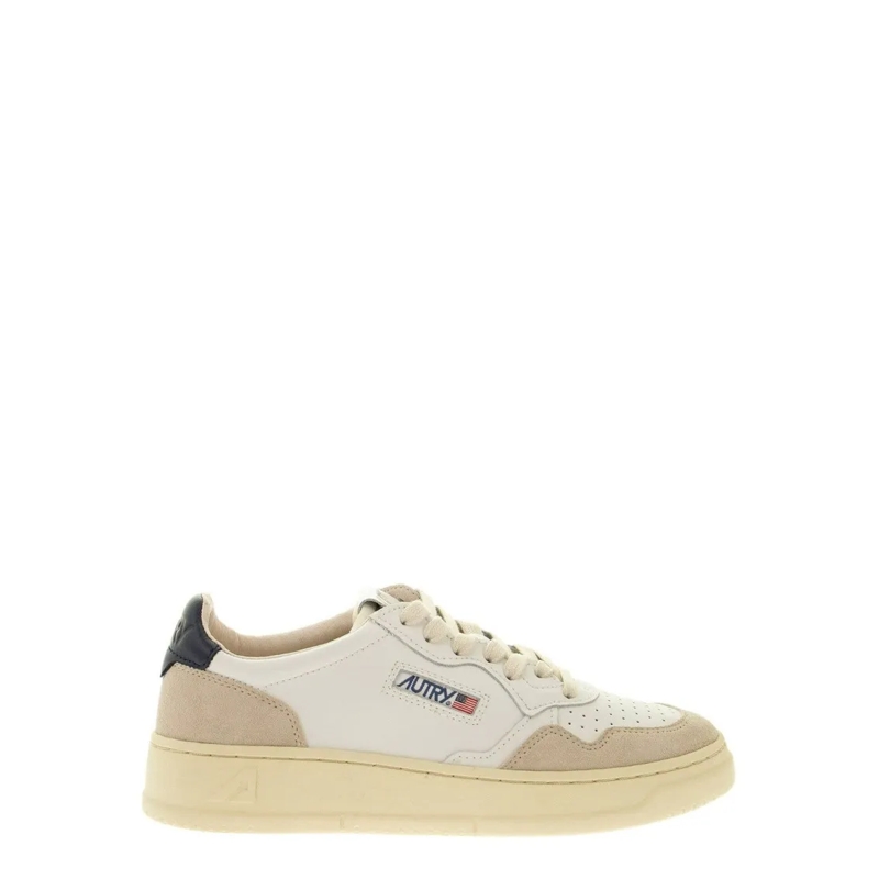Autry International Lage-top sneaker Medalist Low - Leather And Suede Sneakers White