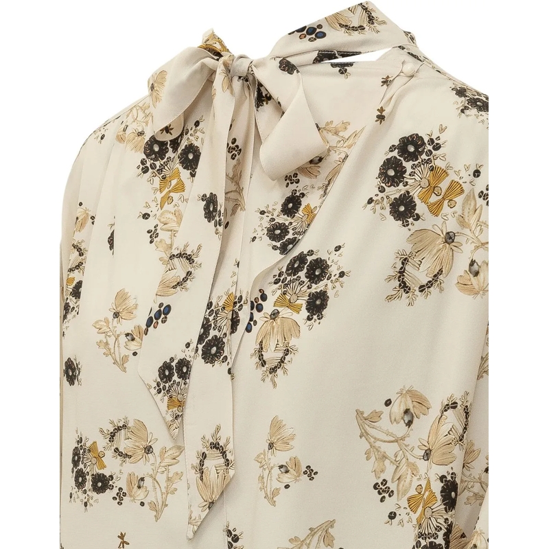 Isabel Marant Bluse Fedry Camicia con Fiocco weiß(Image 4)