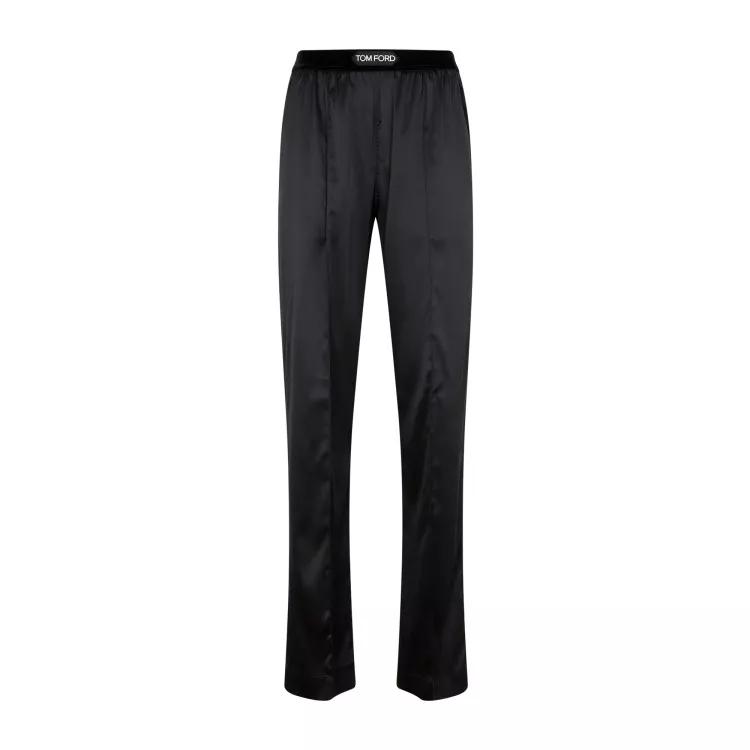 Tom Ford - Silk Satin Pijama Pants - Größe S - schwarz