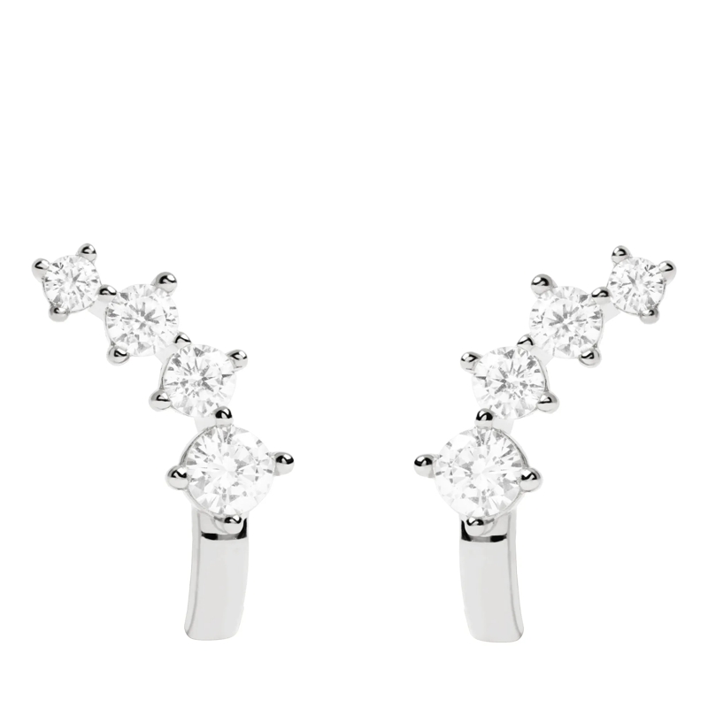 PDPAOLA Mittellange Halskette 925er Sterlingsilber Schmuck-Set silber(Image 3)