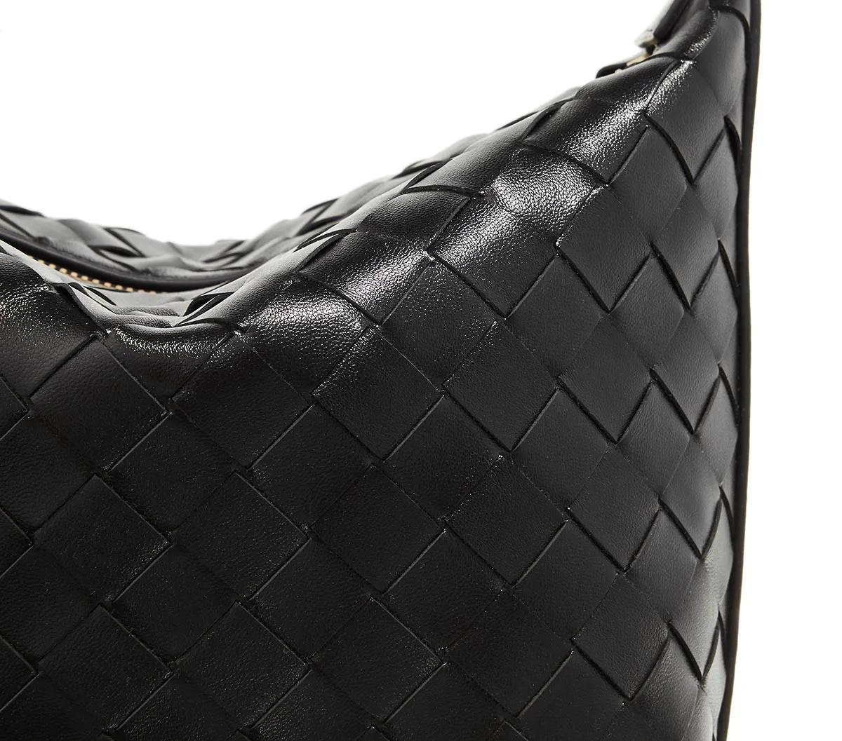 Bottega Veneta Pochettes Wallace Mini in zwart