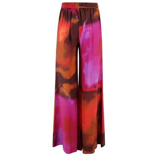 GIANLUCACA PANNOLO  Antonia Palazzo Pants With Elastic Waistband Multicolor