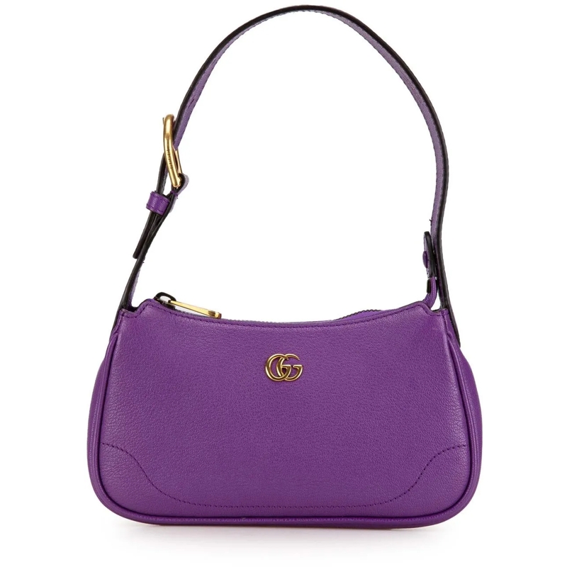 Gucci Schultertasche Mini Leather Aphrodite Shoulder Bag lila