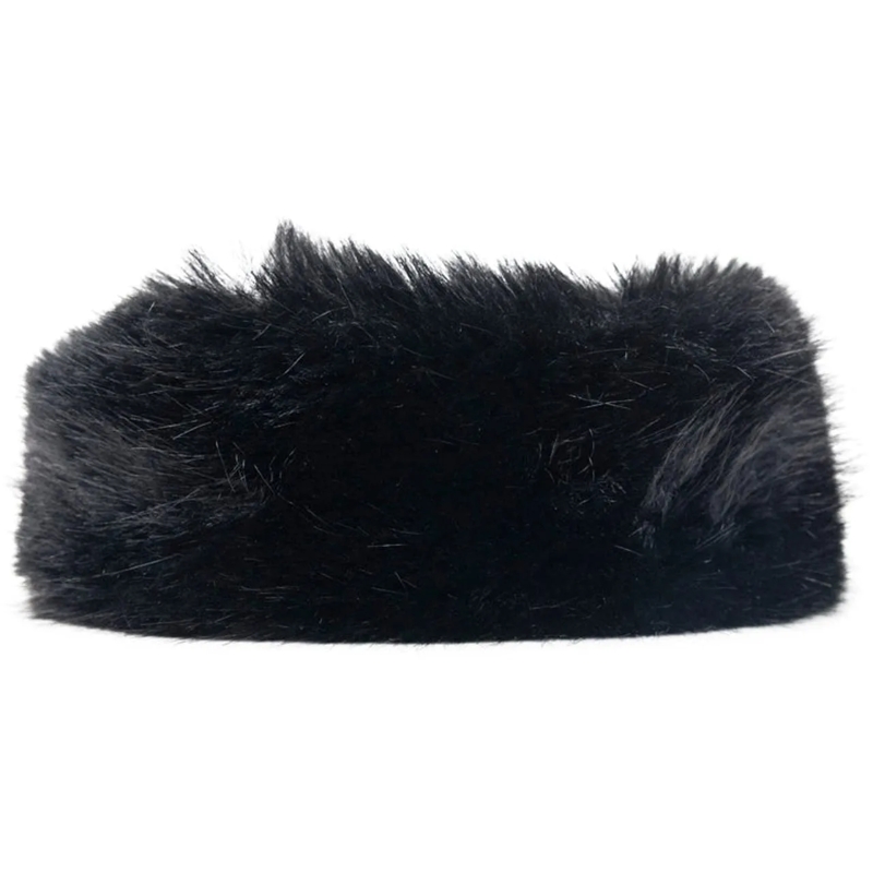 Vaquera  FAUX FUR HEADBAND BLACK schwarz