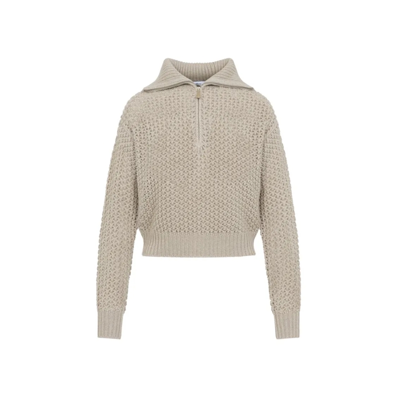 Max Mara Pullover Wool-Cashmere Blend Sweater Neutrals
