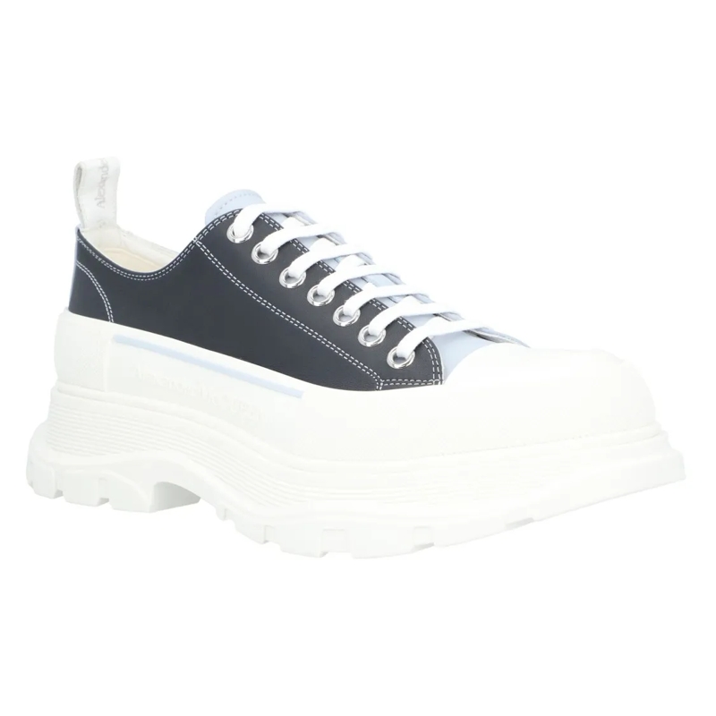 Alexander McQueen Sneaker basse Tread Sneaker 'Navy Blue Grey' White