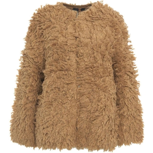 Pinko Sommerjacken Faux fur jacket 'Filante' schwarz