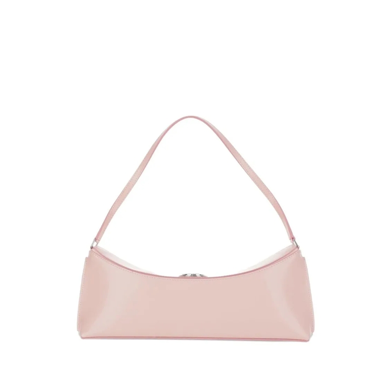 Jacquemus Schultertasche Elongated Pink Leather Handbag Neutrals