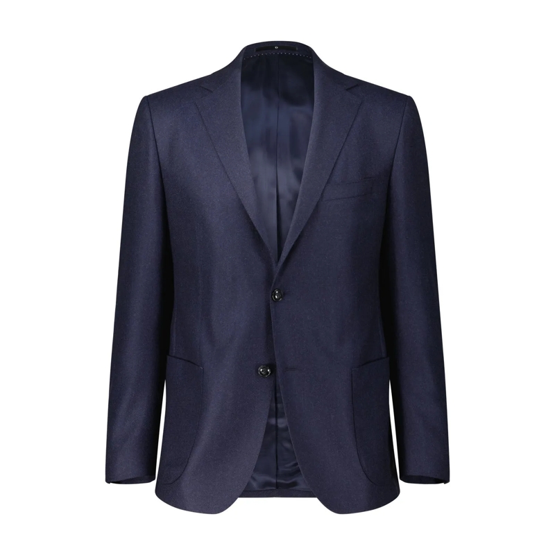 Dressler Anzugjacke Sakko mit Kaschmir Dunkelblau