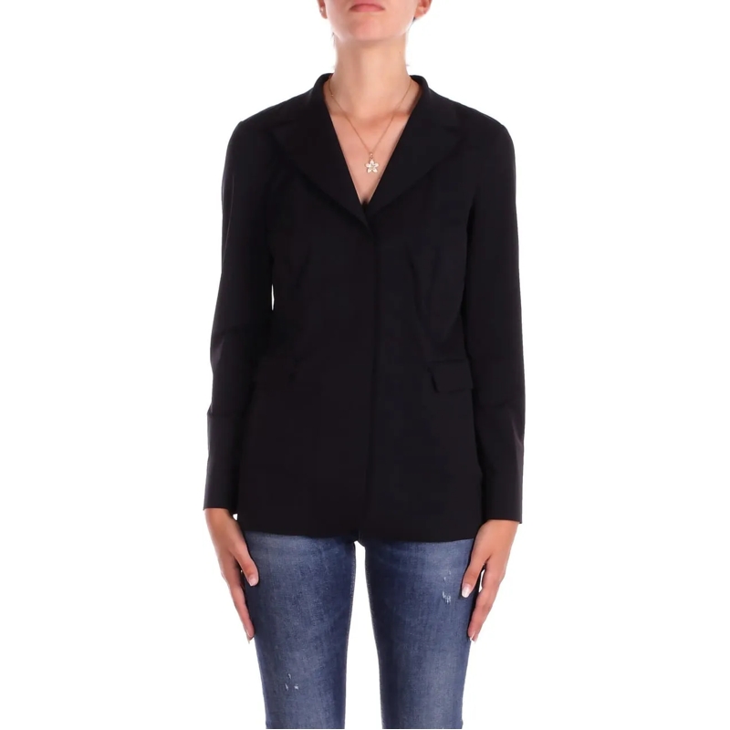 Max Mara Veste de transition Jackets Black schwarz
