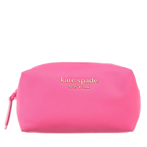 Kate Spade New York Everything Puffy Nylon Medium Cosmetic Crushed Watermelon Make-Up Bag