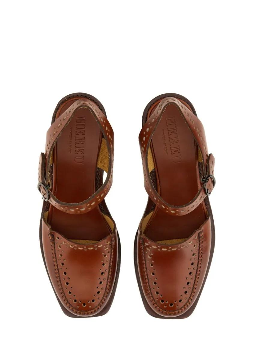 Thumbnail - Hereu Sandalen - "Picada" Moccasin Sandals - Gr. 37 (EU) - in Braun - für Damen