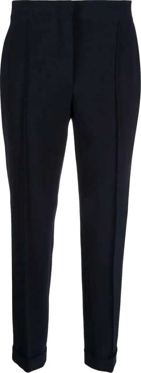 Thumbnail - Moschino - Tailored Black Trousers With Refined Cuffs - Größe 40 - schwarz