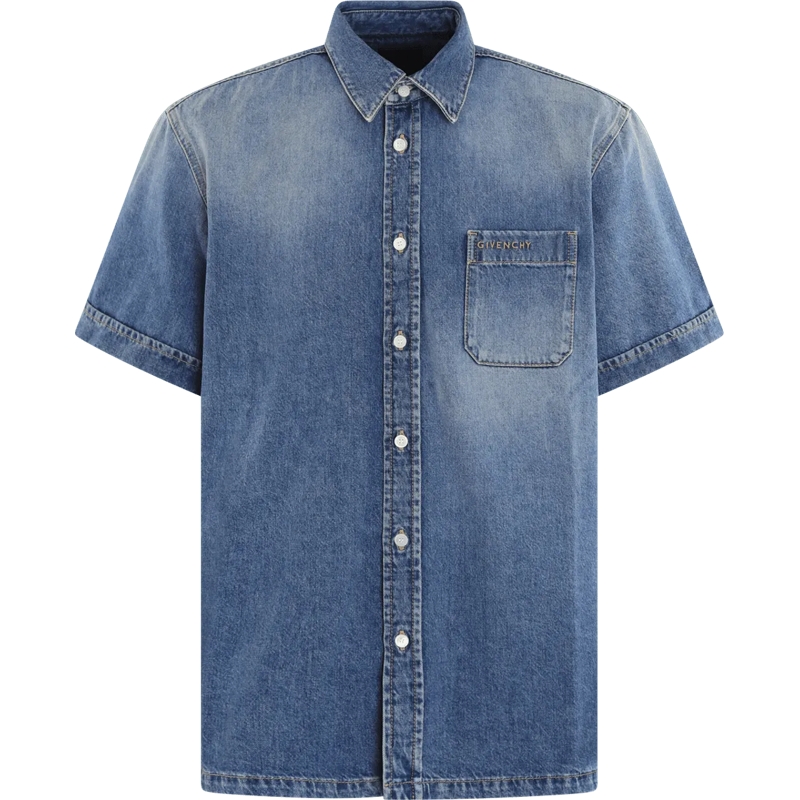 Givenchy Legeres Oberteil Heren Givenchy Shirt Blauw blau