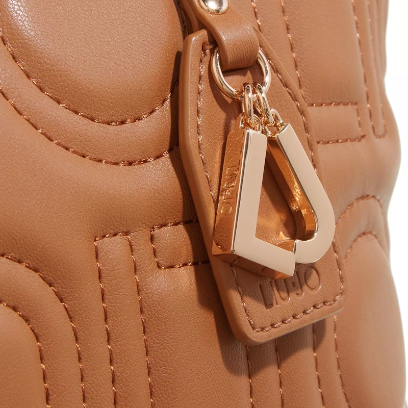 LIU JO Draagtas Ecs M Satchel Double Zip  Bronze Caramel(Image 5)