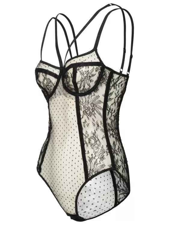 Dolce&Gabbana - Lace Bodysuit - Größe 4 - black