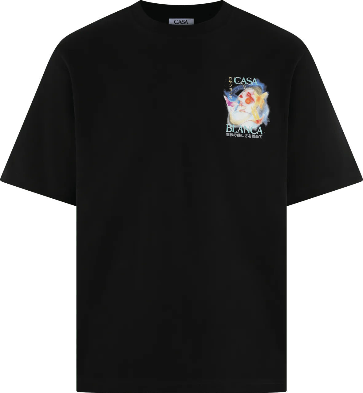 【関税込み】Casablanca ブラック Galactic Connection Tシャツ Casablanca Galactic Connection t-shirt | Black | FARFETCH GE