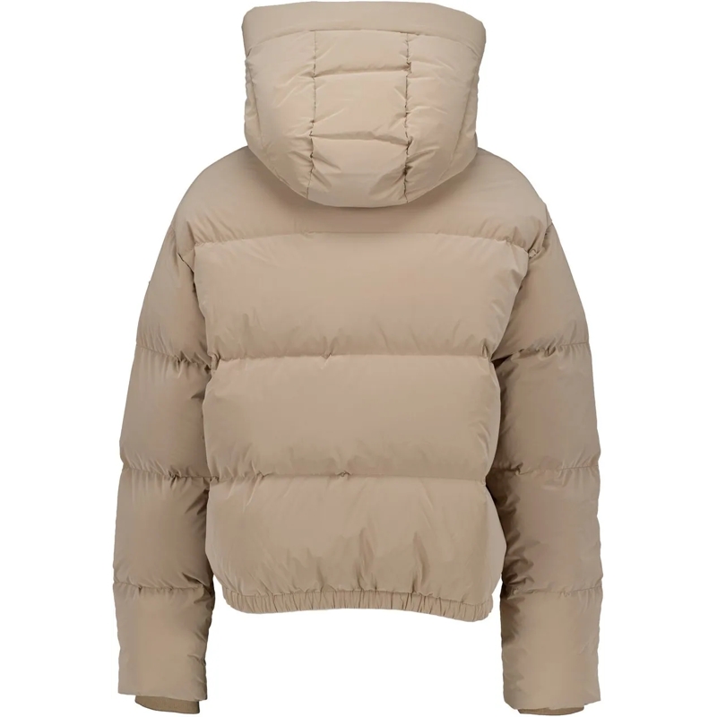 Bomboogie  Cropped Down Jacket With Fixed Hood Neutrals(Image 6)