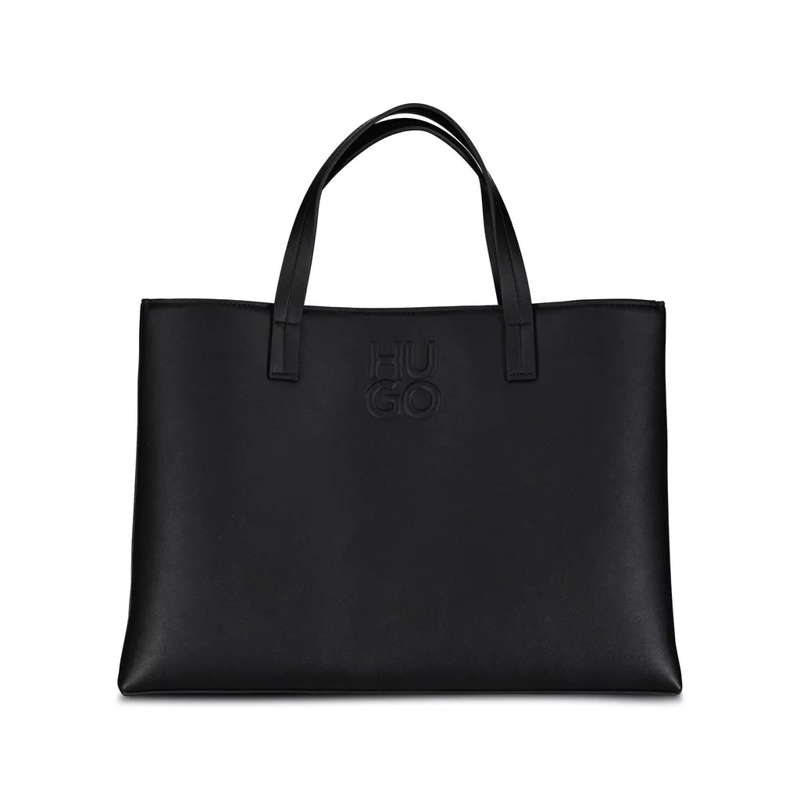 Hugo Tote Shopper mit Logo Schwarz