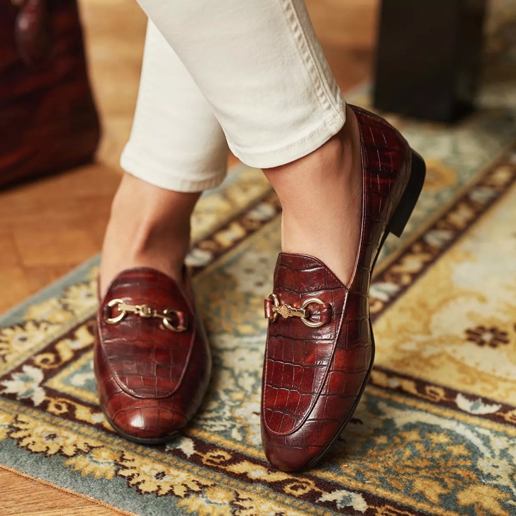 Leather loafers hot sale