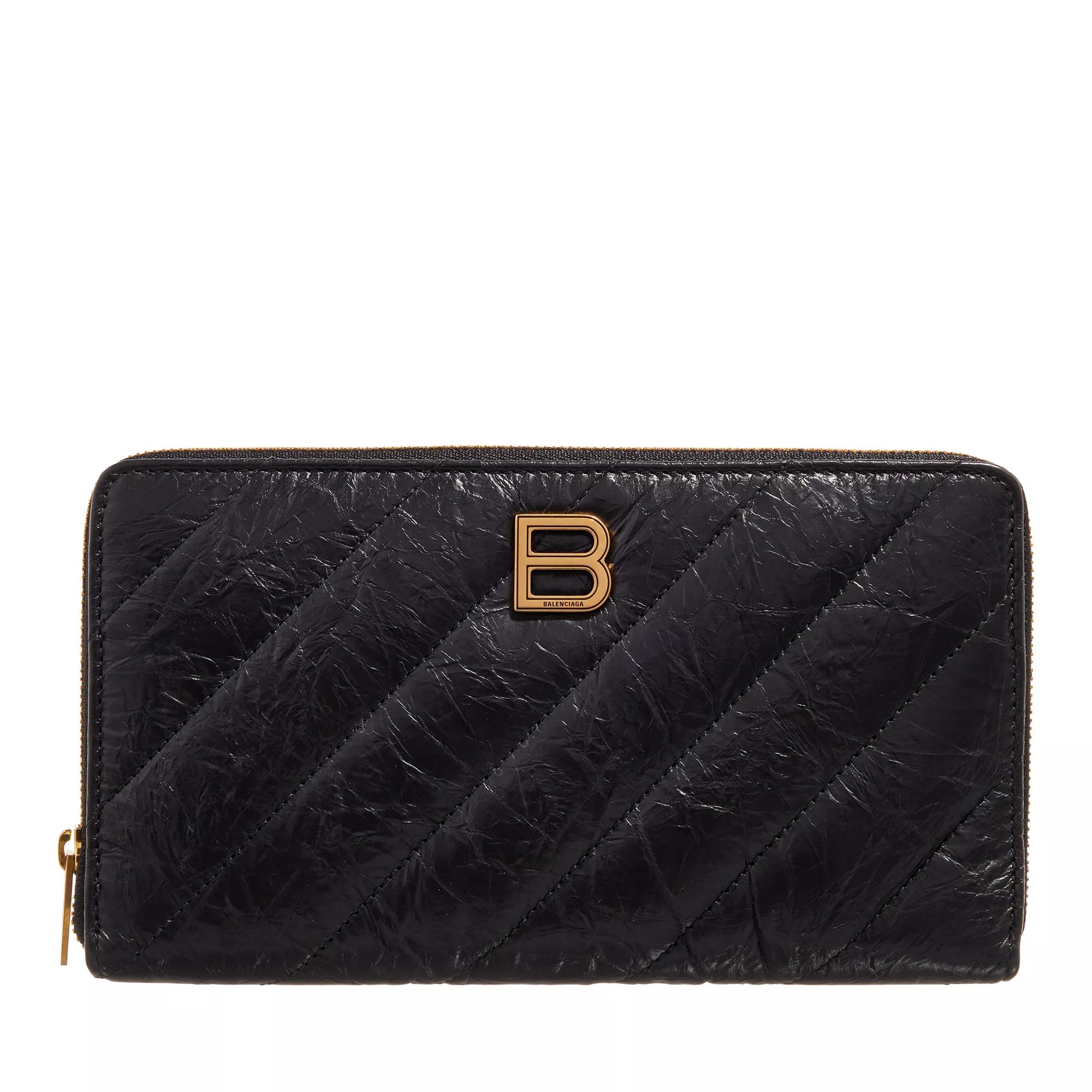 Balenciaga Portemonnaie - Continental Wallet Quilted - Gr. unisize - in Schwarz - für Damen