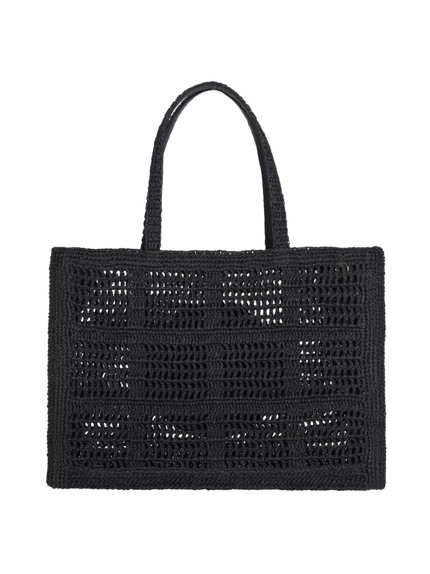 TORY BURCH Shoppers & Totes Ella' Large Tote Bag – Black in zwart