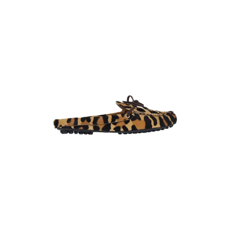 Car Shoe Sandalen Animal Print Sabot – Brown Brown