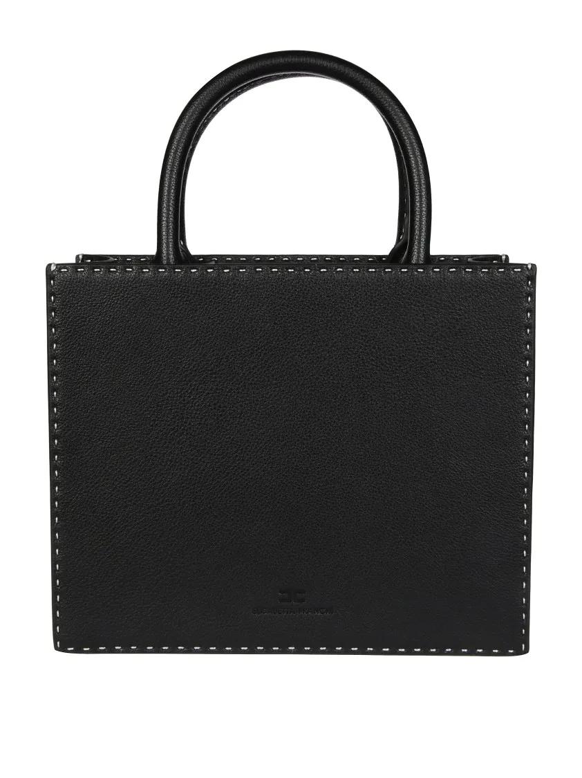 Elisabetta Franchi Shoppers & Totes Structured Handbag With Dual Handles in zwart