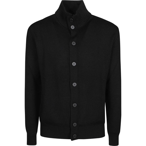 Ballantyne  Turtle Neck Cardigan Black schwarz