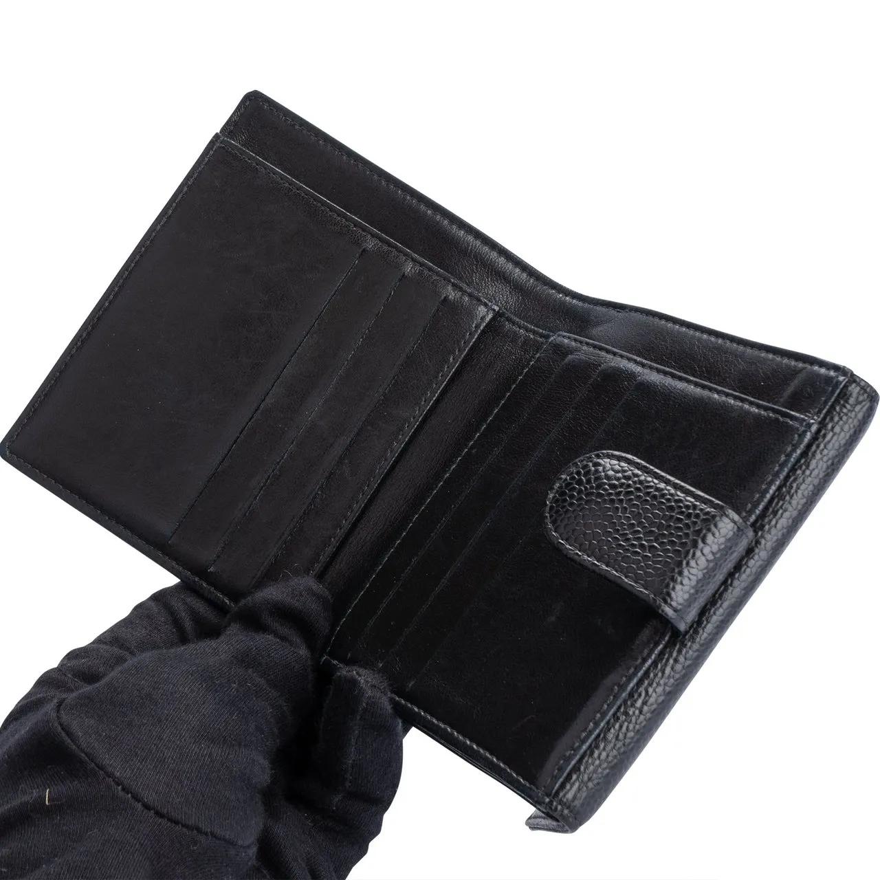 Thumbnail - Chanel Portemonnaie - Chanel Black Caviar Leather CC Wallet - Gr. unisize - in Bunt - für Damen