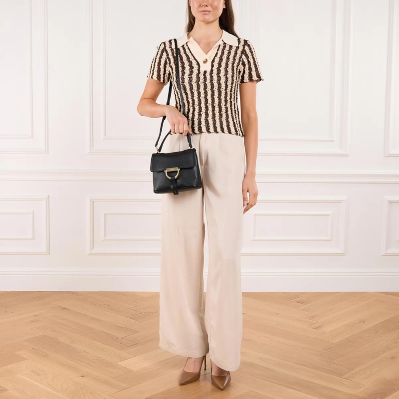 Abro Satchel Handtasche Temi/ Black/Gold  Black/Gold(Image 2)