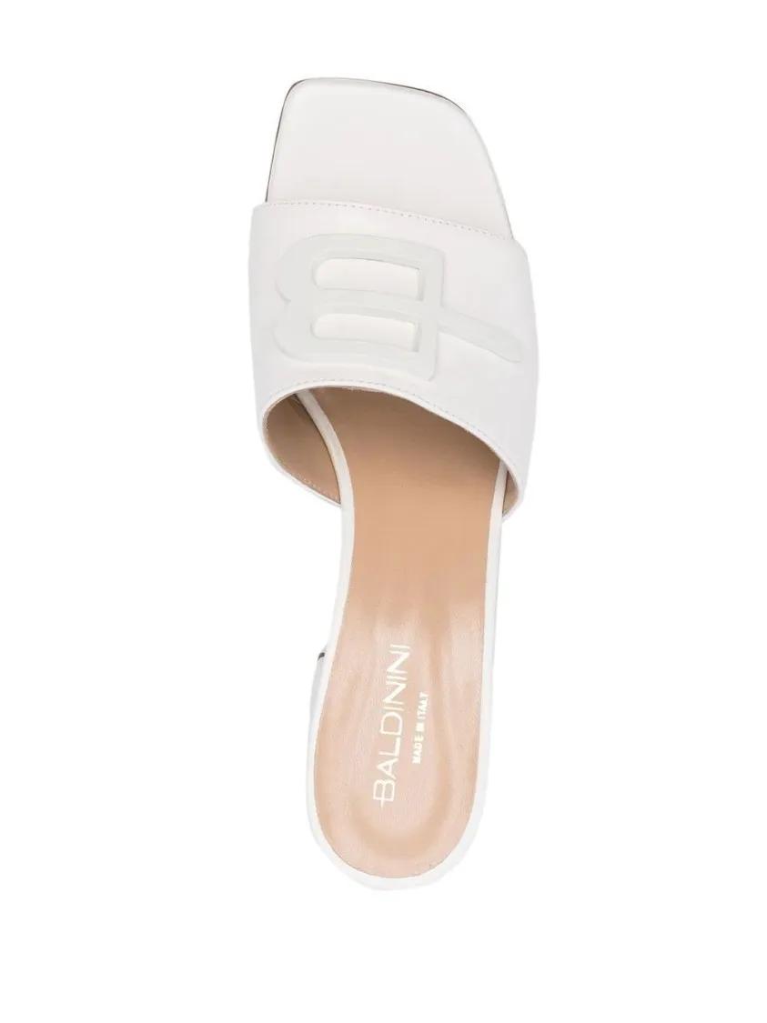サンダル・ミュール Baldinini Sabot Open Toe Woman Sandals Baldinini Sabot Open Toe Woman Sandals White | Sandalen