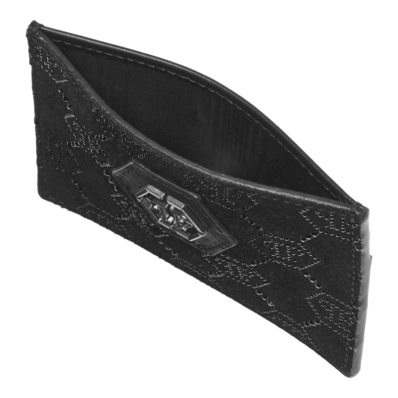 Philipp Plein Geldbörse Inhaber Von Kreditkarten Monogram Mit Schmuckstein schwarz(Image 4)