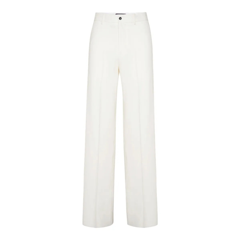 Philipp Plein Hose Hose Mit Weitem Bein weiss
