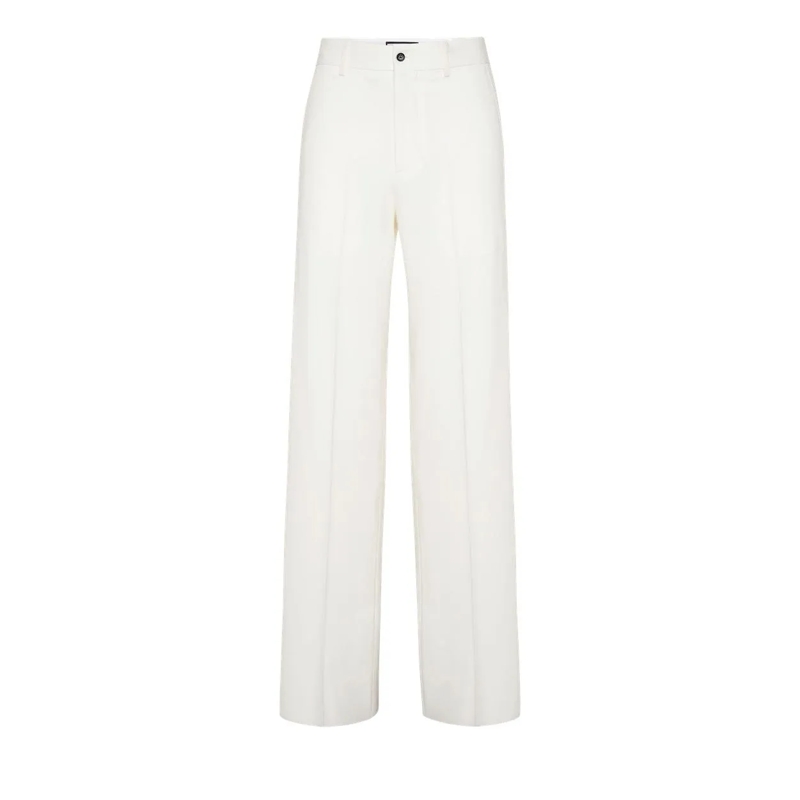 Philipp Plein Hose Hose Mit Weitem Bein weiss