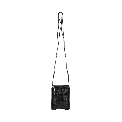 Hereu Schultertasche Mini Braided Bag Black