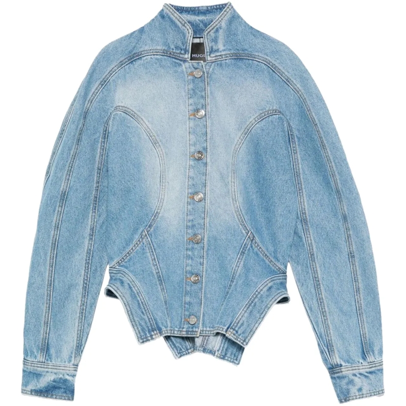 Mugler Übergangsjacke Jackets Denim blau