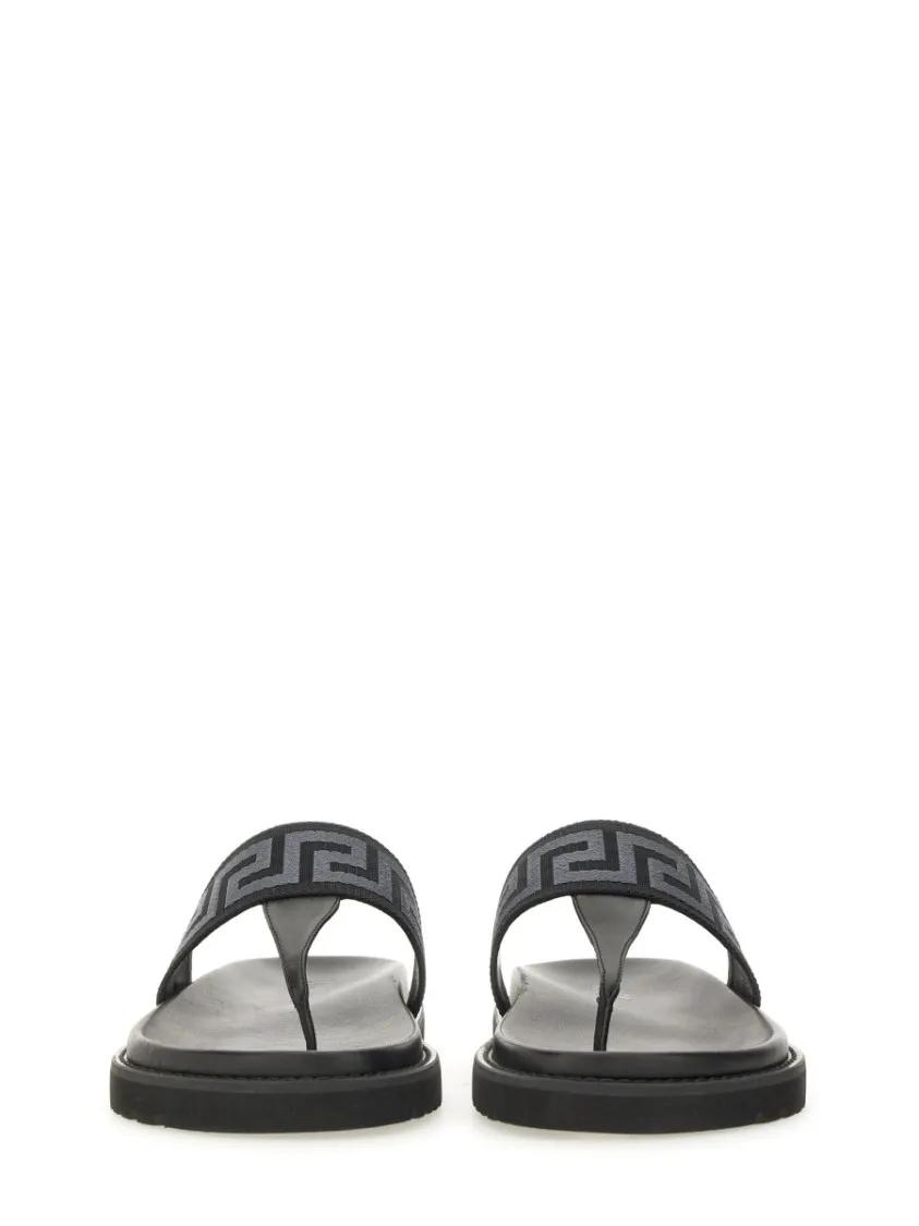 Thumbnail - Versace Loafer - Sandal With Logo - Gr. 39 (EU) - in Schwarz - für Damen