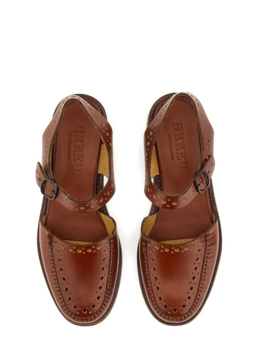 Thumbnail - Hereu Sandalen - "Picada" Moccasin - Gr. 38 (EU) - in Braun - für Damen