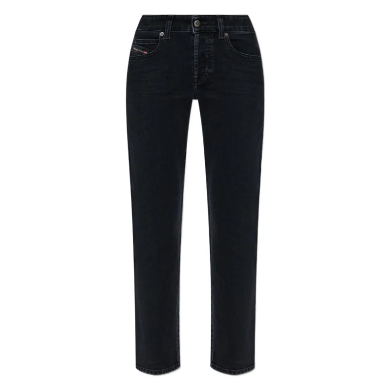 Diesel Jeans Straight-Leg Jeans With Classic Five-Pocket Design Black