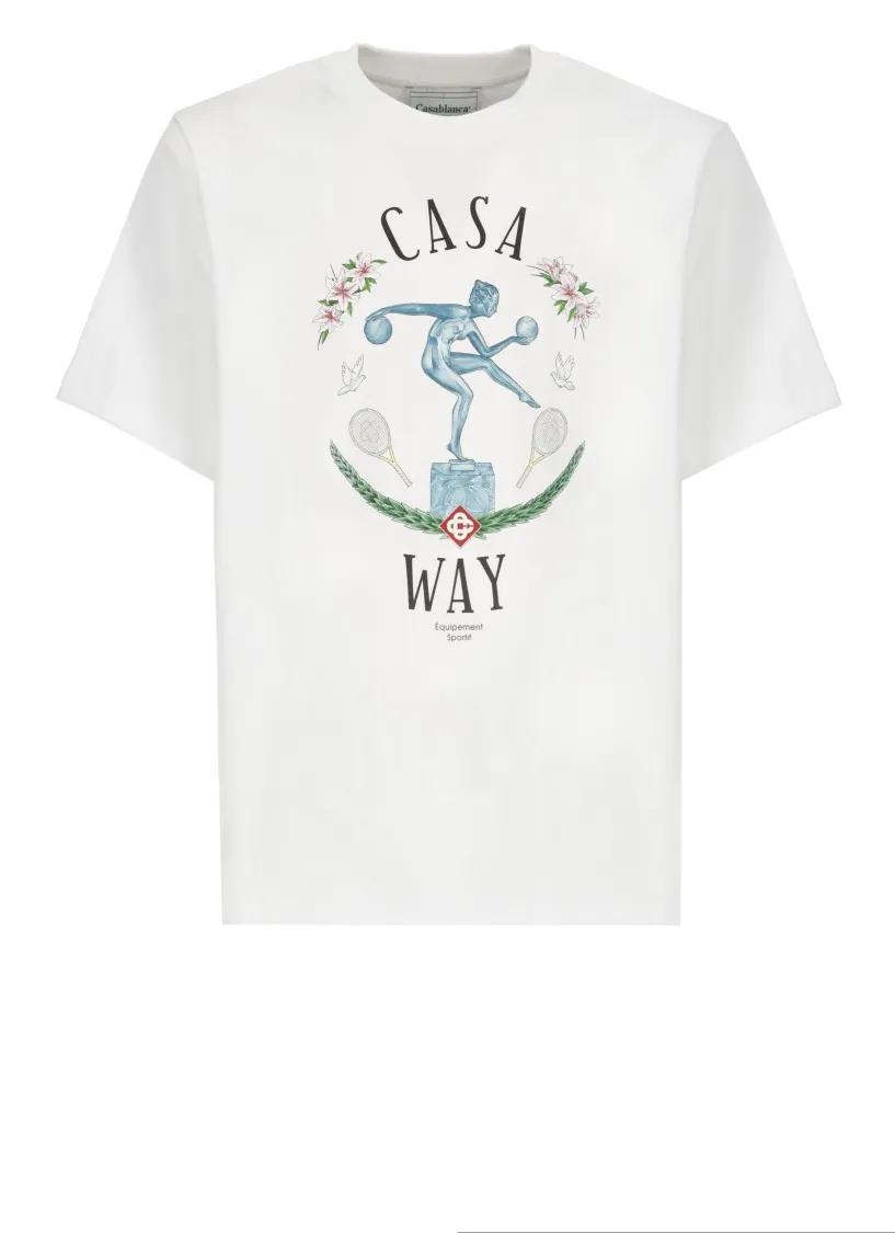 Casablanca - White Cotton Tshirt - Größe M - weiß