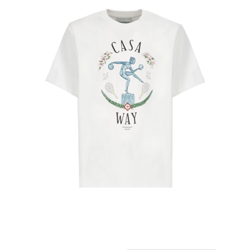 Casablanca White Cotton Tshirt White T-tröjor