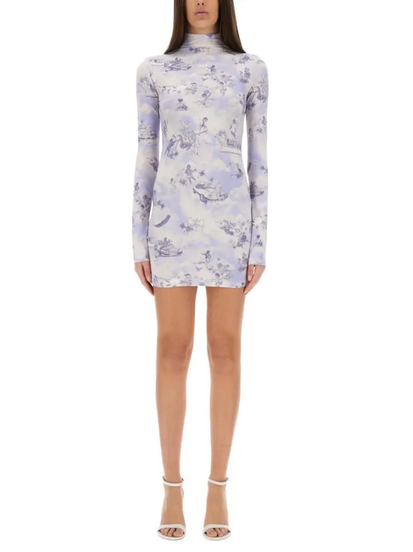 Thumbnail - Off-White - "Serenity" Short Dress - Größe 40 - blau