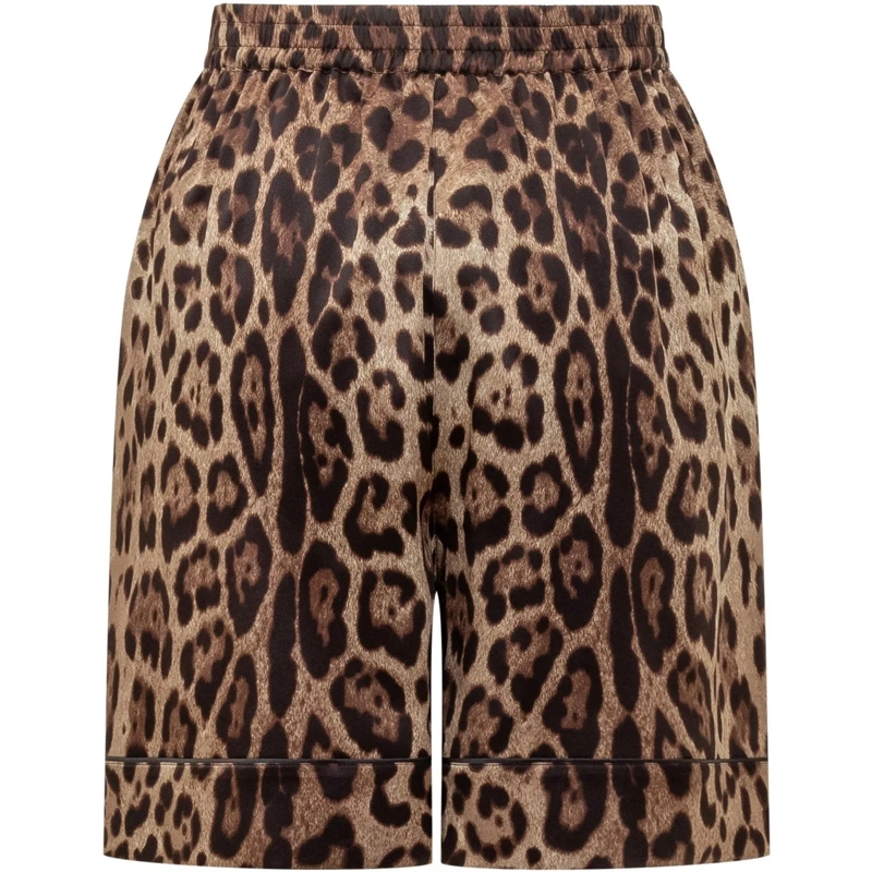 Dolce&Gabbana Shorts Shorts con Motivo Animalier beige(Image 2)