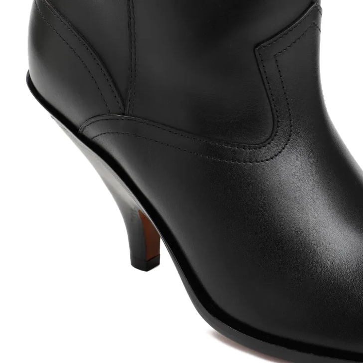 Bally Black Lavyn Leather Boots Black Stiefel