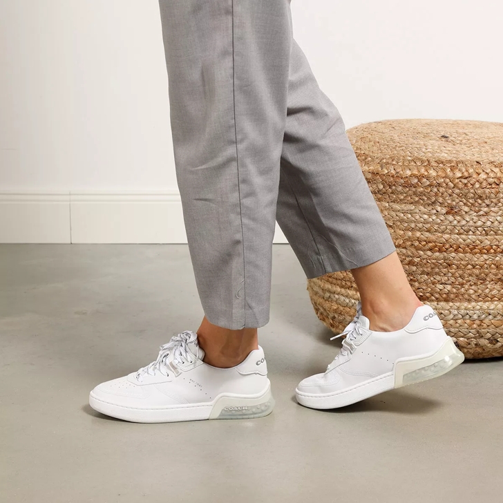 All white coach sneakers online